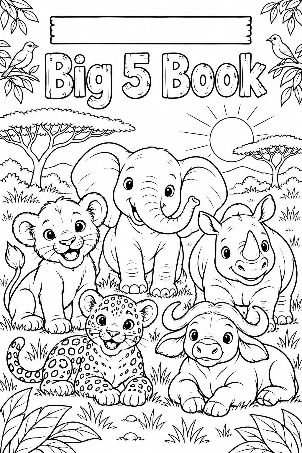 Big 5 Colouring Book