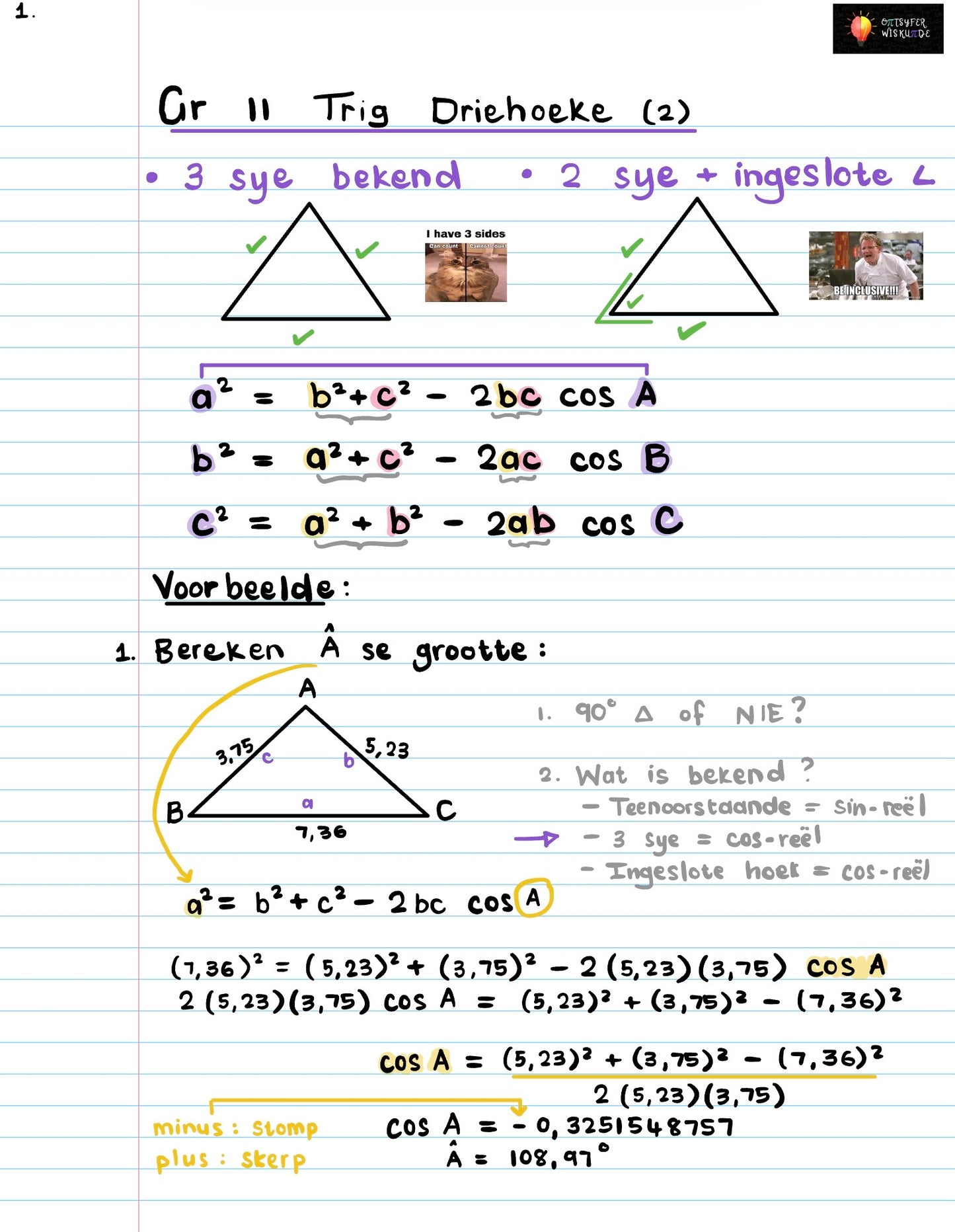 Gr 11 Trig Driehoeke 2
