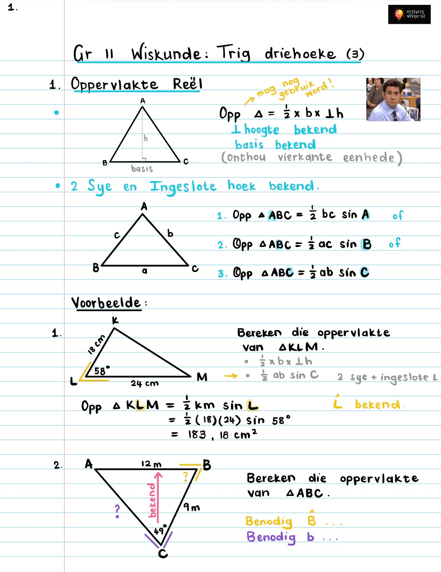 Gr 11 Trig Driehoeke 3