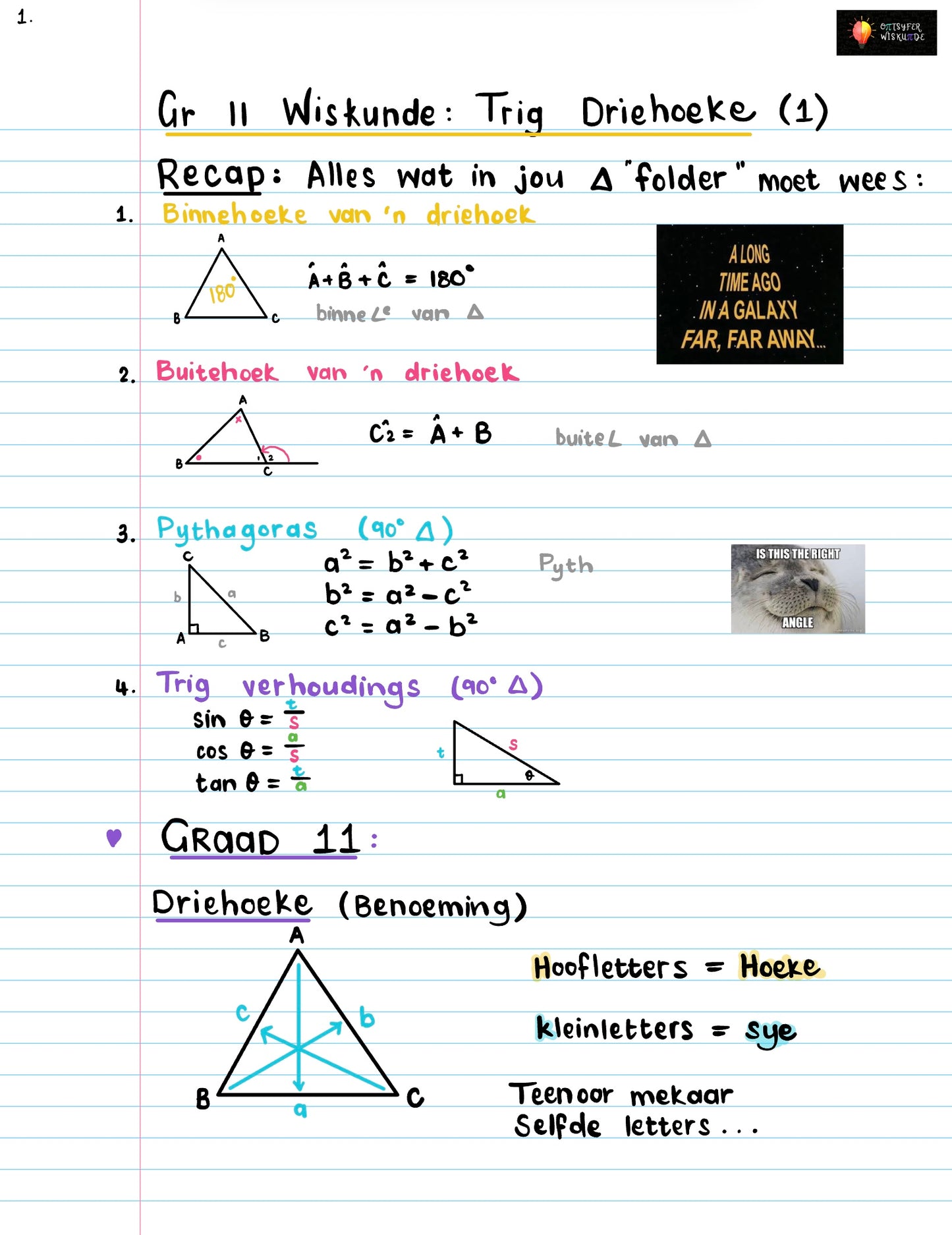 Gr 11 Trig Driehoeke 1