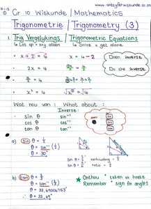 Gr 10 Trigonometrie / Trigonometry (3)