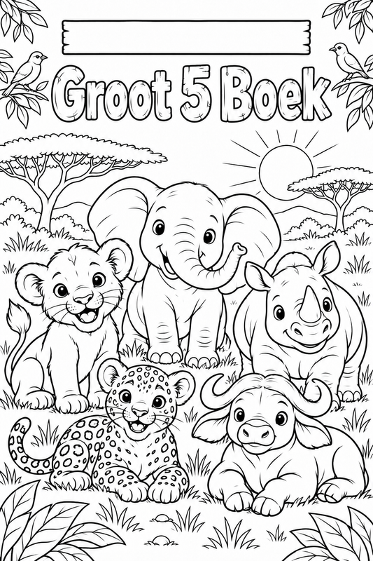 Groot 5 Inkleurboekie