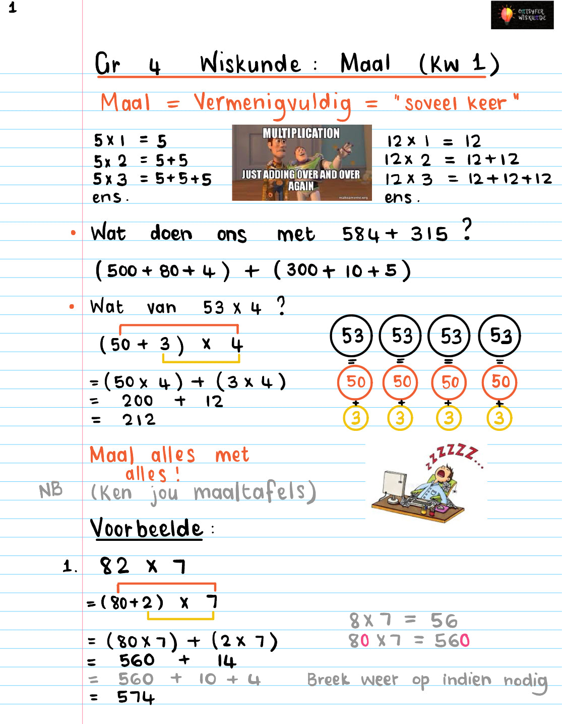 Gr 4 Vermenigvuldig Kwartaal 1