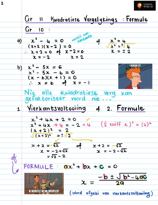 Gr 11 Vergelykings 2