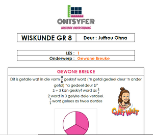 Gr 8 Wiskunde - Breuke 1